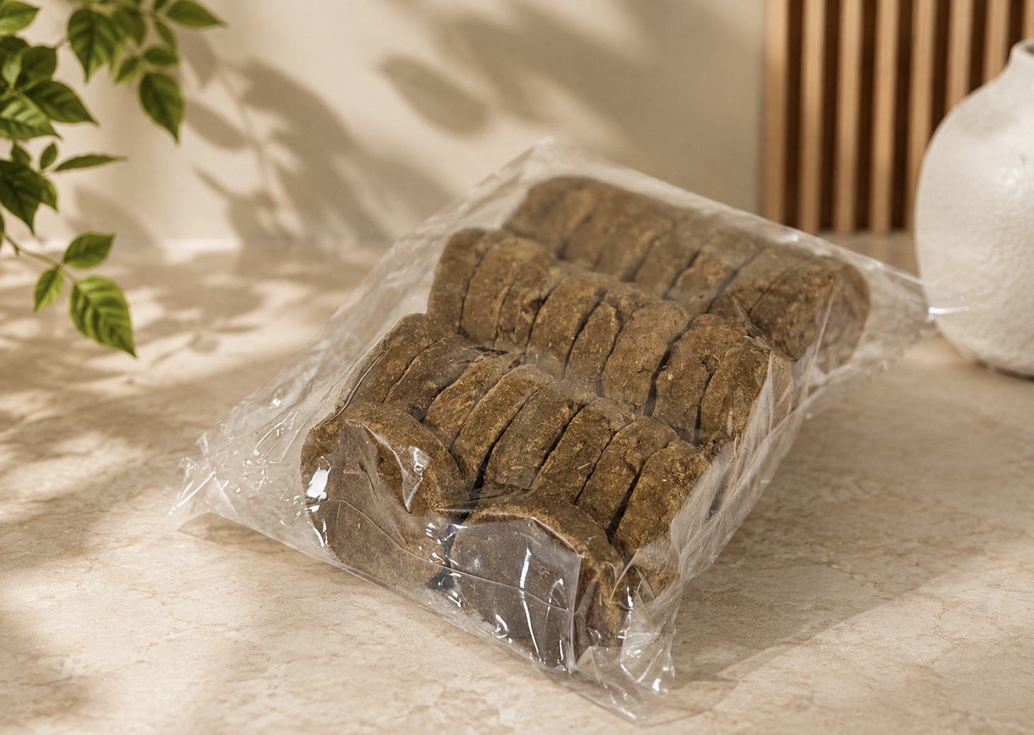 Pasuthai Cow Dung Cake 26 Pieces ( Small) - Pack of 6